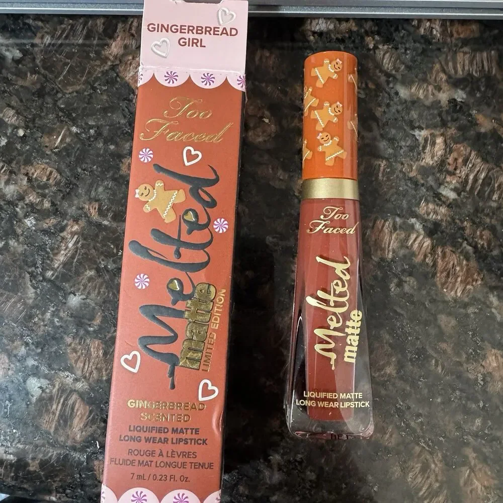 Too Faced Melted Matte Liquid Lipstick Gingerbread Girl Limited Edition NIB